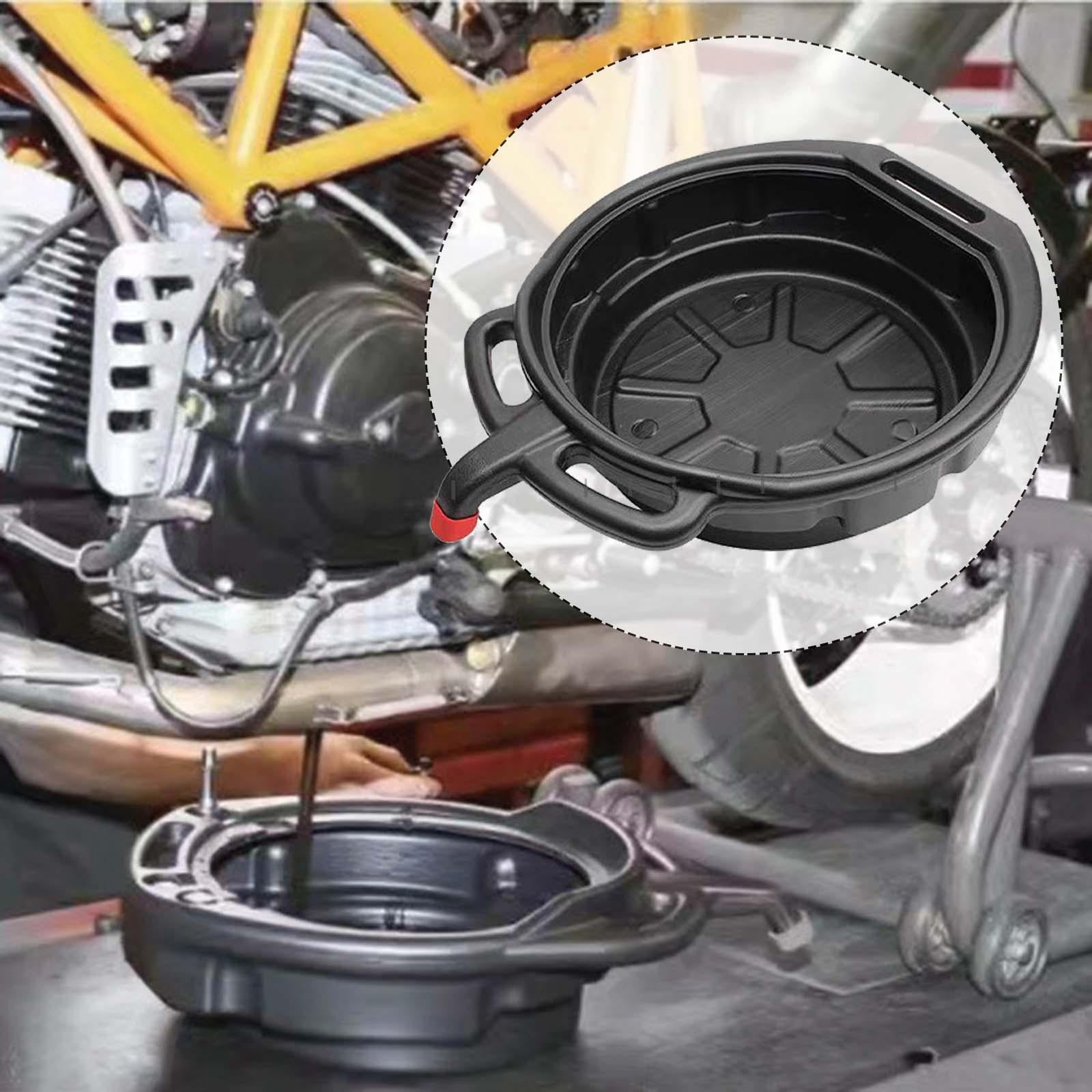 Nishiyuenyi Drain Pan Accessories Waste Storage Easy Cleaning Prevents Spills Car Oil Change 8L