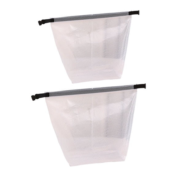 2 Pack Waterproof Drawstring Storage Bags For Travel Gym Clothes Wet Dry Separation Sturdy Laundry Organizers