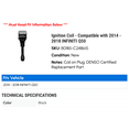 thumbnail image 2 of Ignition Coil - Compatible with 2014 - 2018 INFINITI Q50 2015 2016 2017, 2 of 2