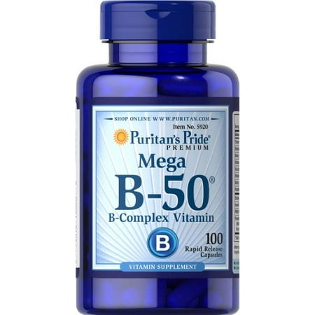 Puritan's Pride Vitamin B-50 Complex-100 Capsules