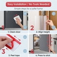 thumbnail image 7 of NOGIS Finger Pinch Door Guard - Child Door Protector & Baby Proofing - Door Jam protection Hinge Cover for 90 & 180 Degree Door Frames & Gates, 7 of 7