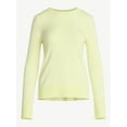 thumbnail image 4 of Free Assembly Women's and Women's Plus Cozy Yarn Crewneck Sweater with Long Sleeves. Lightweight, Sizes XS-4X, 4 of 5