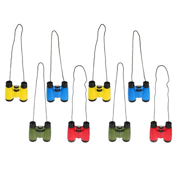 OFFIGAM 8-Piece Splashproof Kids Binoculars Set for Toddlers Outdoor Nature Exploration and Adventure