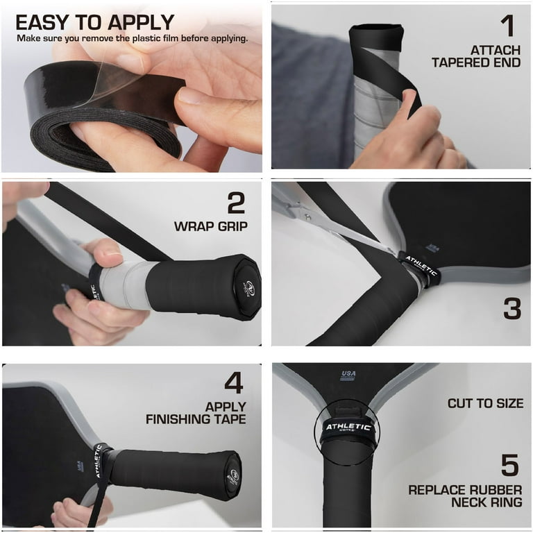 Athletic Works Pickleball Overgrip - Tacky & Absorbent Grip