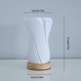 thumbnail image 3 of Lámpara de noche de la noche en el jarrón Lámpara de mesa de 3 colores Dimmable 3D Lámpara de noche impresa Control de botón con Base de madera para sala de estar de dormitorio, 3 of 7