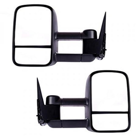 DEDC Chevy Tow Mirrors 99-06 Chevy Towing Mirrors Manual Towing Mirrors Chevy Silverado Sierra Tow Mirrors Pair For Chevy Silverado GMC Sierra