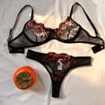thumbnail image 2 of Lencería Sexy rosa para mujer, ropa interior transparente de encaje, conjuntos de bragas con bordado de hadas, sujetador delicado, conjuntos de bragas eróticas, 2 of 4