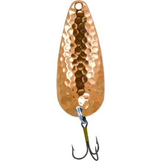 Double X Tackle Potogold Bass & Trout Spoon Fishing Lure, Hammered Brass, 1/2 oz., Spoon