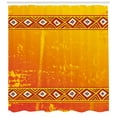 thumbnail image 3 of Ambesonne Africa Shower Curtain, Motif, 69"Wx75"L, Orange and Marigold, 3 of 3