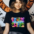 thumbnail image 3 of Colorful Cruise Life T-Shirt – Ocean Whale and Tropical Vacation Tee, White, Size XL, 3 of 6