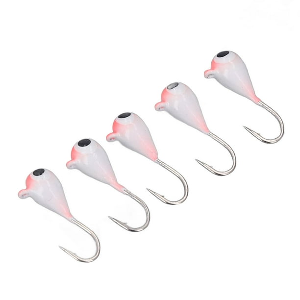 Perch Hook Baits,5PCS Ice Fishing Hooks Ice Fishing Jigs Fishing Jig Lures  Unbeatable Value 