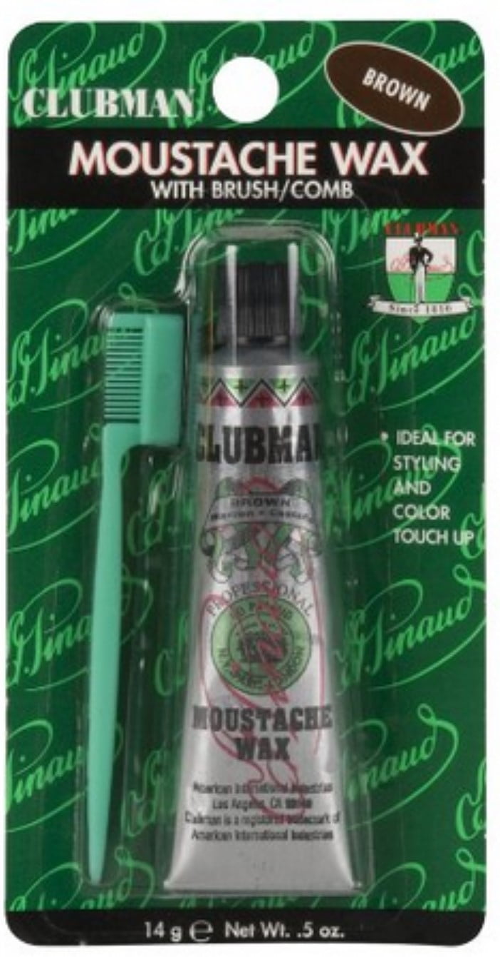 Clubman Moustache Wax Brown 0.50 oz