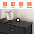 thumbnail image 6 of Pellebant Black 5 Drawer Vertical Dresser Storage Tower Chest, 6 of 8