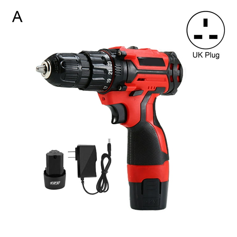 LA TALUS Cordless Drill Battery Impact Hammer Woodworking Mini Wireless  Screwdriver Power Driver for Home style 1 Plug 