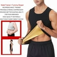 thumbnail image 3 of Men's Sweat Shapewear Premium Slimming Workout Vest Trainer Heat Trapping Tank Top Compression Shirt, 3 of 7
