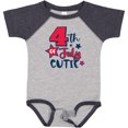 thumbnail image 3 of Inktastic 4th of July Cutie with Stars Boys or Girls Baby Bodysuit, 3 of 5