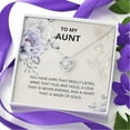 thumbnail image 3 of Aunt Love That Is Never Ending Necklace - Unique Gift for Aunt, Auntie, and Niece with Heart Design and Silver Chain, 3 of 6