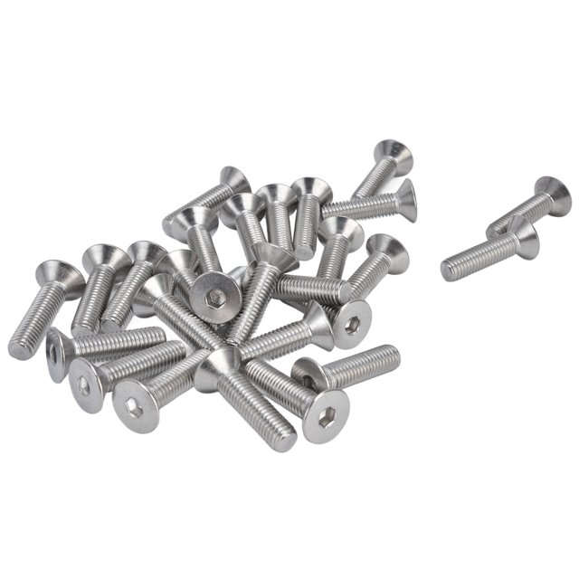 Countersunk Hex , Tensile Strength Professional Practical Socket Screws A2 Stainless Steel Full Set for Industry Fasteners