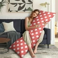 thumbnail image 5 of Polka Dot Body Pillow Cover - Soft & Breathable Fabric, Hidden Zipper, 20"x54", Retro Dot Pattern - Perfect Gift for Side Sleepers, Vintage Decor & Pregnancy Support, 5 of 7