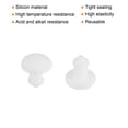 thumbnail image 2 of Uxcell Silicone Snap in Locking Hole Plugs for Kitchen Rubber Bulkheads Waterproof 2.5mm/0.1 Inch  White,Pack of 30, 2 of 6