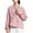 Pink, variant on Women's Retro Chinese Frog Button Wrap Tops Casual Floral Embroidered Shirts Summer Long Sleeve Beach Vacation Blouses Red M
