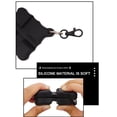 thumbnail image 2 of Pinza de tiro con arco de tirador de flecha de silicona cuadrada con hebilla de llavero negro JShteea Para Estrenar, 2 of 9