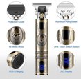 thumbnail image 2 of tondeuse Cheveux Hommes,electriques Tondeuse Barbe Homme, Professionnelle Tondeuse Cheveux Sans Fil, Usb recargable Tondeuse Cheveux Cran Led,, 2 of 5