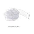 thumbnail image 2 of Miangastore 3pcs 2m Beautiful Christmas Ribbons Gift Packaging Ties Decor Craft Accessory (Silver), 2 of 8
