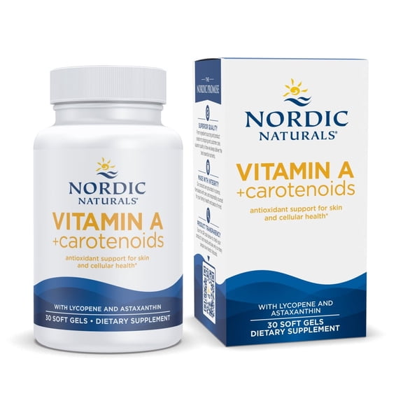 Nordic Naturals Vitamin A   Carotenoids, Capsules, 30 Ct