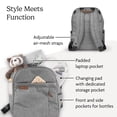 thumbnail image 3 of Mochila para pañales UPPAbaby Greyson Charcoal Melange Leather, 3 of 6