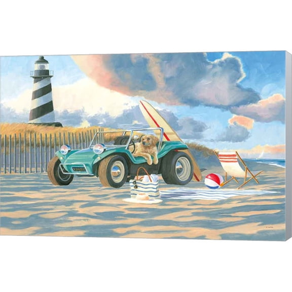 Great Art Now Beach Ride IV by James Wiens, Canvas Wall Art, 18W x 12H