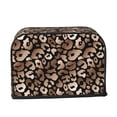 thumbnail image 6 of Toaster Covers 2 Slice, Trendy rose gold leopard cool Waterproof Bread Machine Cover Fits for Standard 2 Slice Toasters, Home Decor Toaster Protection with Hanging Rope, 6 of 7