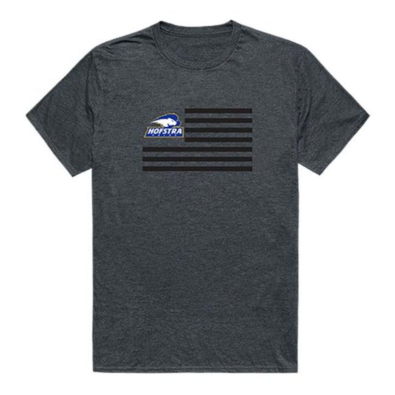Hofstra University Men Flag T-Shirt, Heather Charcoal - Small