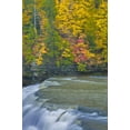 thumbnail image 2 of OBrien, Jay 17x24 Black Ornate Wood Framed with Double Matting Museum Art Print Titled - NY, Letchworth SP Waterfall and forest scenic, 2 of 4