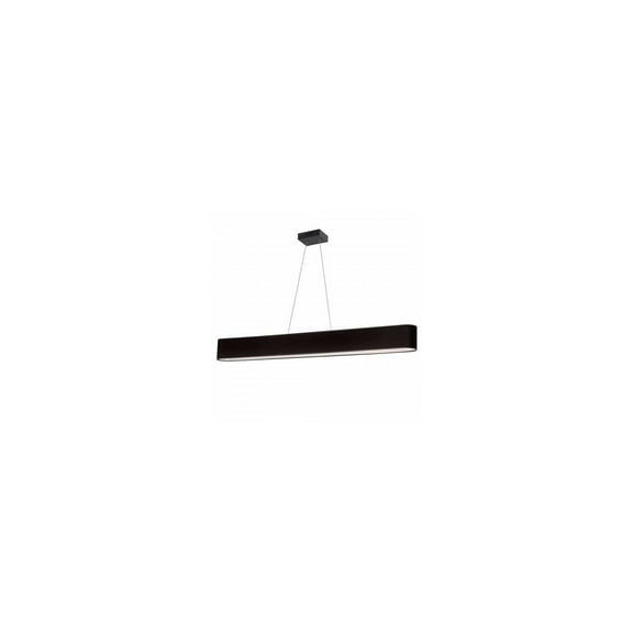 Dainolite  Aubrey Horizontal Pendant - 30W - Oval - Matte Black - Black/White Shade