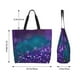 thumbnail image 5 of Balery Purple and Green Glitter Bolsa Tote Estilo Estético con Cremalleras, Bolsa de Hombro, Bolsa de Compras Grande y Plegable, 5 of 8
