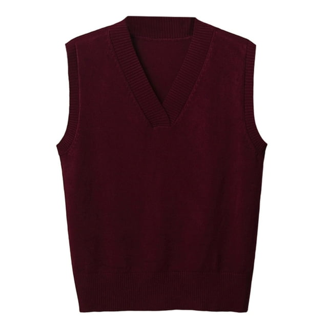 Gilet en Tricot pour Femmes, Col en V, Sans Manches, Cardigan Fin, Décontracté, Superposition Extensible, Doux, Confortable, Léger, pour Automne Hiver Printemps Usage Quotidien