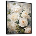 thumbnail image 2 of Designart "Beige Rose Calm I" Roses Floater Framed Wall Art Prints, 2 of 5