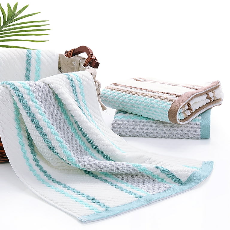 Pidada Hand Towels Set of 2 Embroidered Bird Tree Pattern 100% Cotton  Absorbent Soft Decorative Towel for Bathroom 13.8 x 29.5 Inch (Aqua Green)