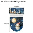 thumbnail image 5 of Renewold Easy to Clean Toilet Seat Covers Moon Snowman Toilet Tanks Cover for Home Bathroom Christmas Toilet Tank Lid Cover & Toilet Lid Cover,Set of 2, 5 of 6