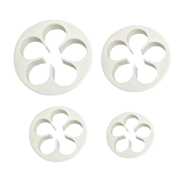 Monstrate 4 Uds. Moldes para pasteles de Fondant, molde de galletas con forma de flor de plástico, utensilios de cocina para horno, herramientas Herramientas y accesorios para hornear