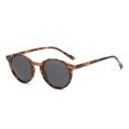 thumbnail image 1 of Lunettes de Soleil Rondes Polarisées Rétro Hommes Femmes Cadre Léopard Classique Lunettes de Soleil Mode Conduite Noire Lunettes de Protection UV400 C3, 1 of 6