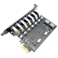 thumbnail image 2 of 2X USB 3.0 PCI Express Adapter PCI E to 7 Ports USB 3 Expansion Adapter Card USB3 PCIe PCI-E X1 Controller Converter, 2 of 5