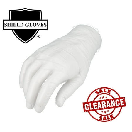 

Shield® Heavy Duty Clear Vinyl Disposable Medical Gloves 5 Mil X-Large 1000/Case