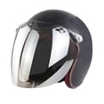 thumbnail image 2 of Open Face Helmet Visor Motorcycle Helmet Bubble Lens 3-Snap Bubble Wind Visor, 2 of 5