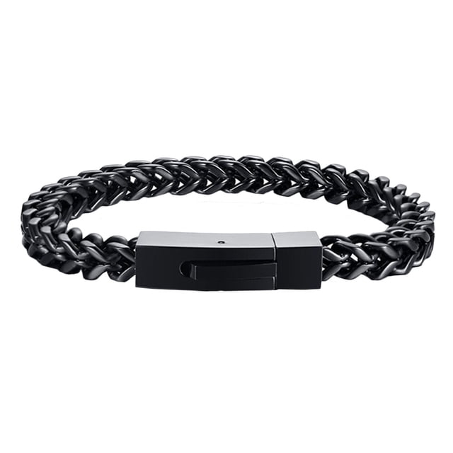 MasteelfCA Personality Bracelet Punk Bracelet Openable Hand Chain Hip Hop Bangle Jewelry