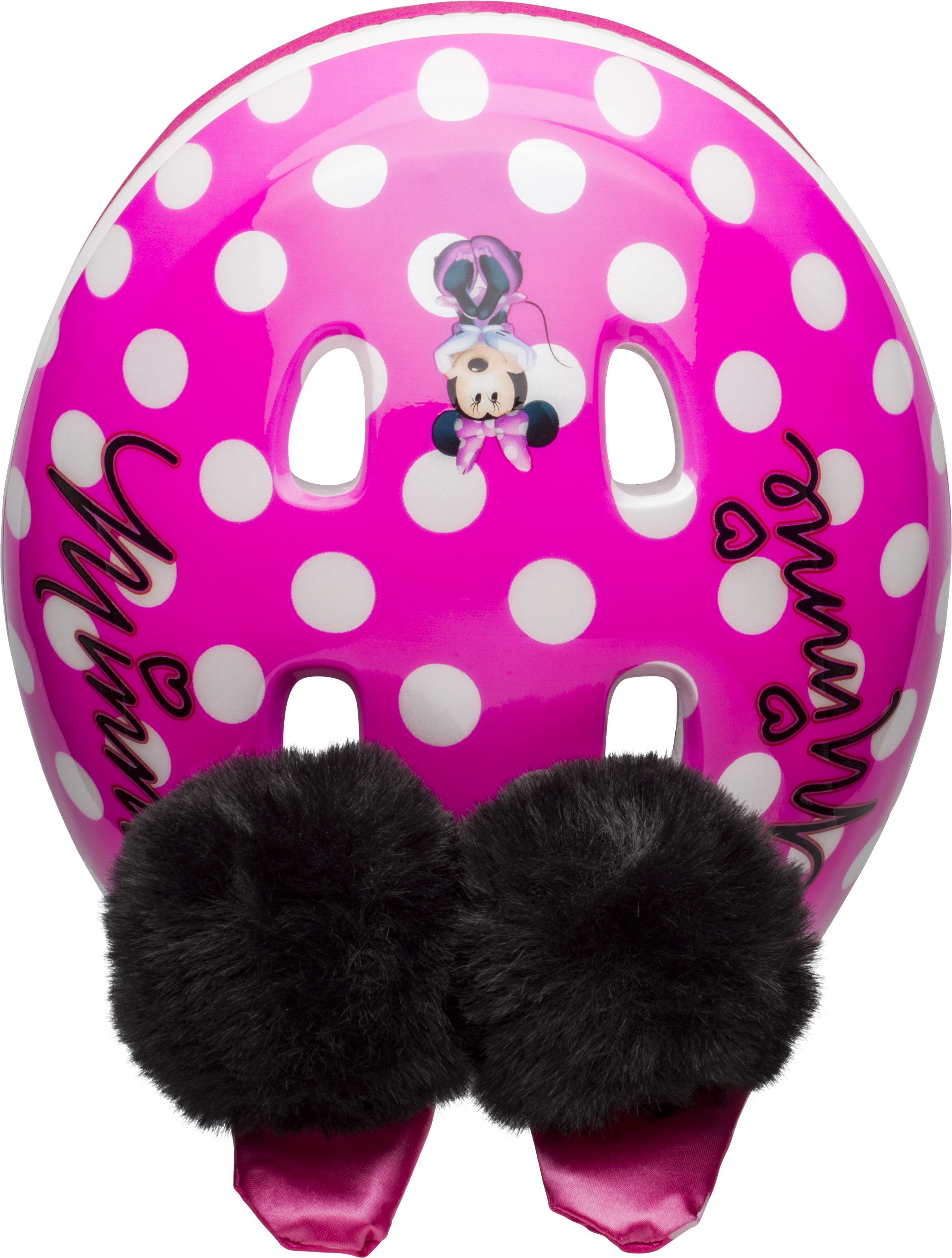 Bell Disney Minnie Mouse Pom Pom Ears Bike Helmet, Punch Pink, Toddler 3+ (48-52cm) - image 2 of 8