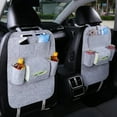 thumbnail image 4 of Car Backseat Organizer with Tissue Box Tablet Holder Auto Back Seat Storage Cover Protector Travel Road Trip Kids Toddlers Amagi, 4 of 8