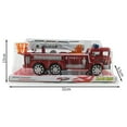 thumbnail image 7 of HEVIRGO Simulation Ladder Truck Firetruck Toy Educational Vehicle Model for Kids Boys, 7 of 7