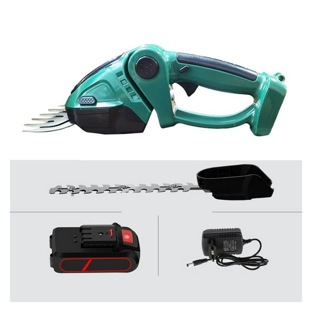2 In 1 24V Cordless Electric Hedge Trimmer 20000RPM Rechargeable Handheld Household Shrub Weeding Pruning Mower Garden Tools ,Easy to Use